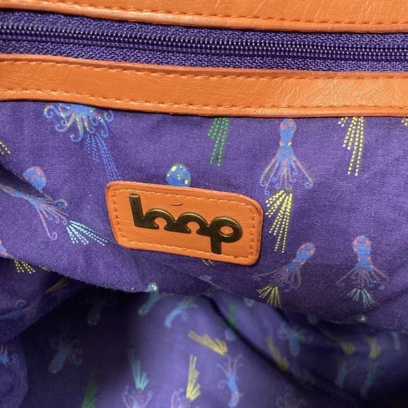 LOOP Boho‎ Beach Bag Lobster Seashell Floral Vacation Festival Style Bold Bright - Picture 11 of 15